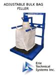 Adjustable bulk bag filler for multiple bulk bag sizes