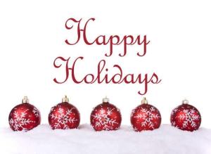 Happy Holidays and Happy New Year!!