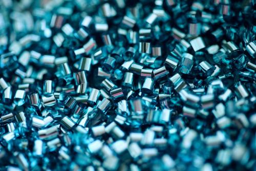 recycled plastic material pellets