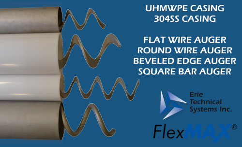 Auger styles for a Flexible Screw Conveyor